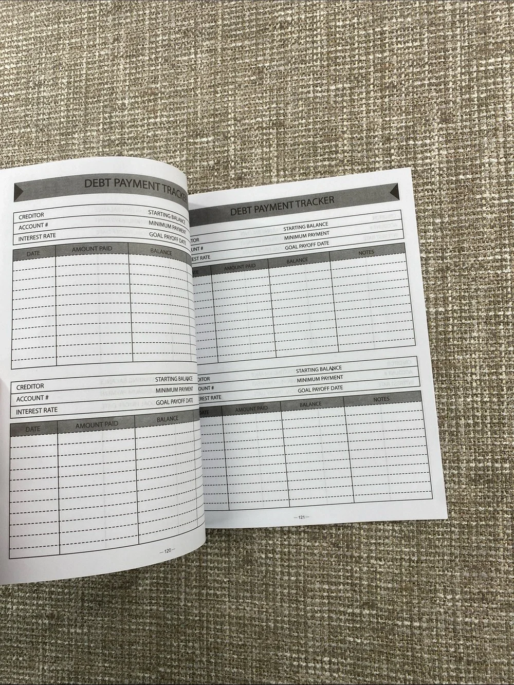 Monthly Bill Payment Checklist Notebook - Burgundy Cover